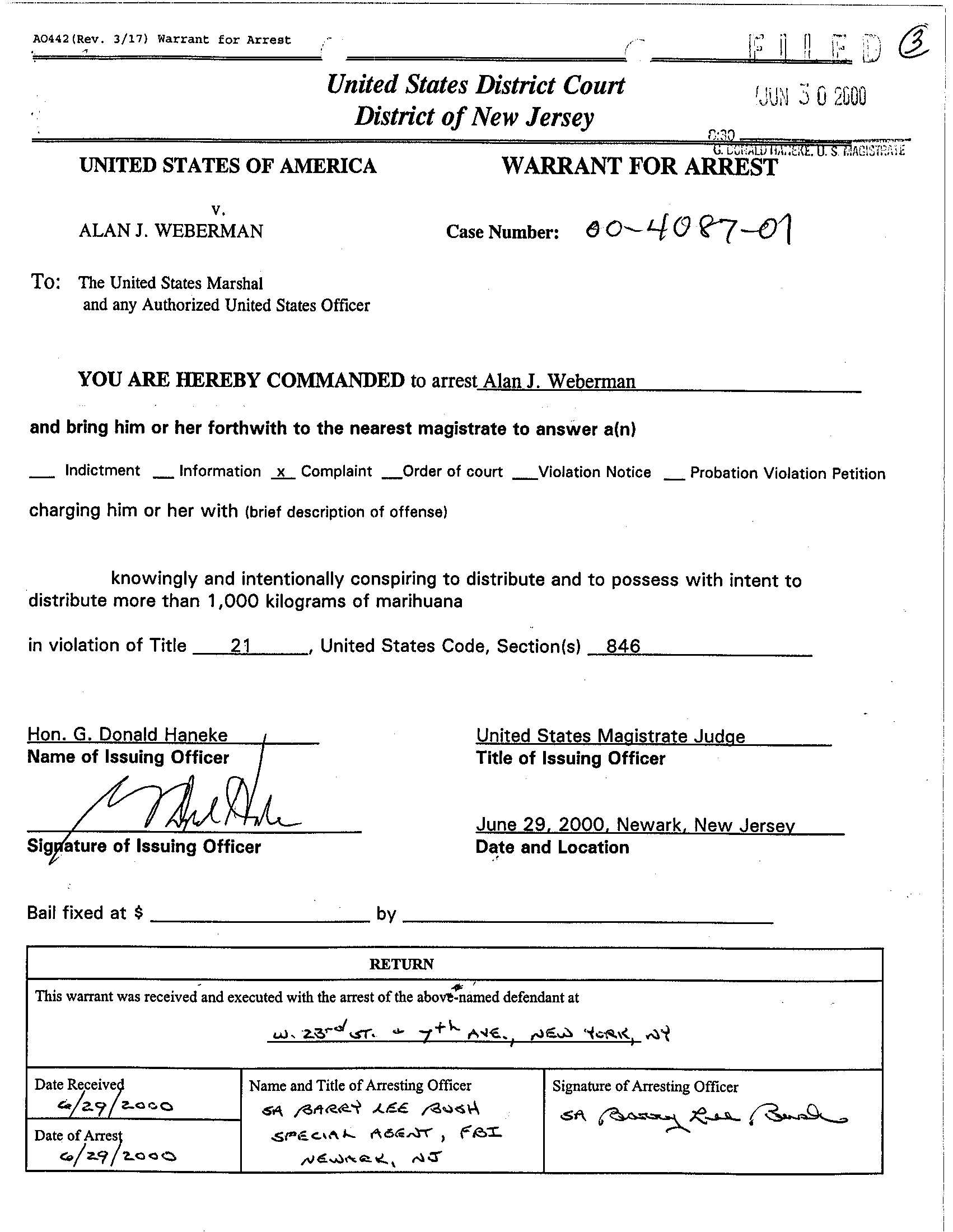 Alan Jules "AJ" Weberman drug dealing and money laundering